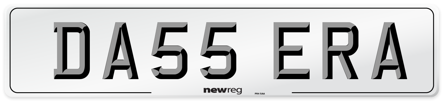 DA55 ERA Number Plate from New Reg